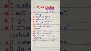 Download lagu 10 Lines Essay on My Daily Routine mp3
