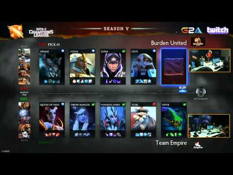 Empire vs Burden Game 2 - Dota 2 Champions League UB Semi-Final - @TobiWanDOTA @Blitz_Dota