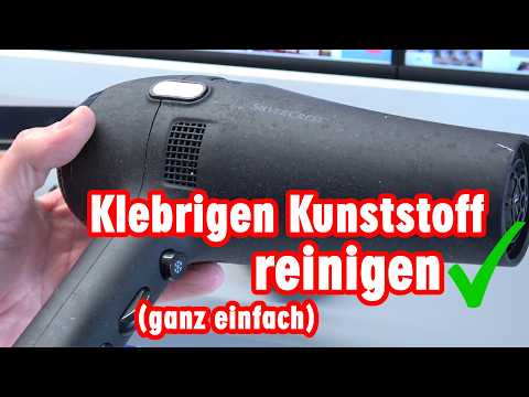 Klebriger Kunststoff reinigen - Softtouch entfernen - Elektronik und Auto klebrigen Gummi entfernen