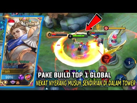 PAKE BUILD TOP 1 GLOBAL ALUCARD!! DIKEROYOK GAK MATI MATI - Mobile Legends