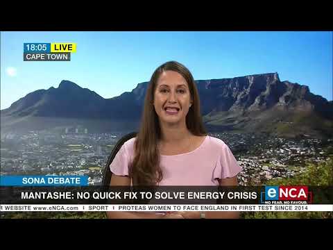 Mantashe No quick fix to solve energy crisis
