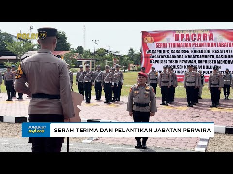 KAPOLRES KATINGAN PIMPIN UPACARA SERAH TERIMA DAN PELANTIKAN JABATAN PERWIRA