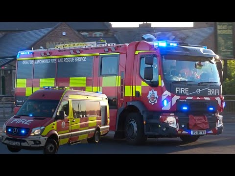 [LIFE-RISK] Leigh Technical Response Unit (TRU) Responds to Rescue at Height! | Manchester Fire