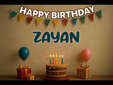 ZAYAN’s Happy Birthday Song 🎈 | Custom Track by XBirthdays for Kids & Adults