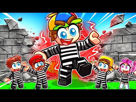 KICKING WALLS to Escape Roblox PRISON!