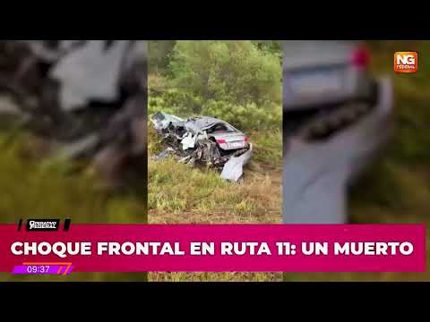 🔴 CHACO | Tragedia en ruta 11: choque frontal y un muerto