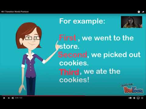 Transition Words Lesson Ms  Galarza