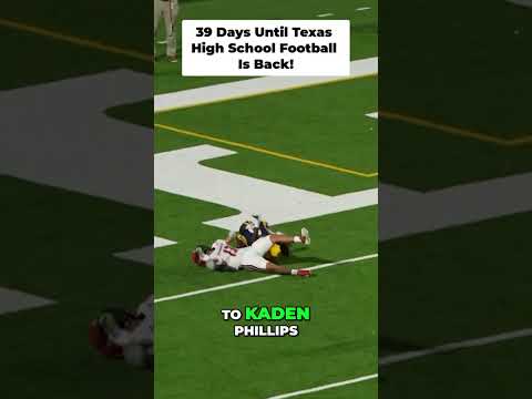 Posting 1 play every day until Texas High School Football is back! 39 Days left!
