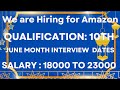 Due to some reasons interviews are postponed | Amazon jobs | free jobs in Hyderabad |