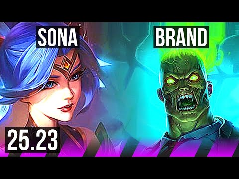 SONA & Yunara vs BRAND & Ezreal (SUP) | 6/3/30, 22k DMG, 700+ games | EUW Master | 25.23