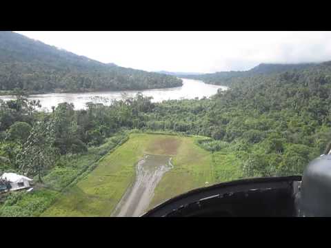 Take off from Wabo air strip, Gulf Province, Purari River, PNG