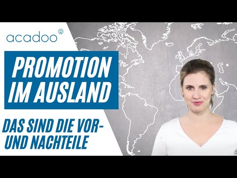 Video Vorschau: Promotion im Ausland: Vor- und Nachteile