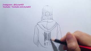 How to draw an ARMY BTS fangirl / Suna