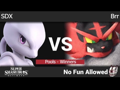 NFA 3 - SDX (Mewtwo, Wolf) vs Brr (Incineroar) Pools - Winners - SSBU
