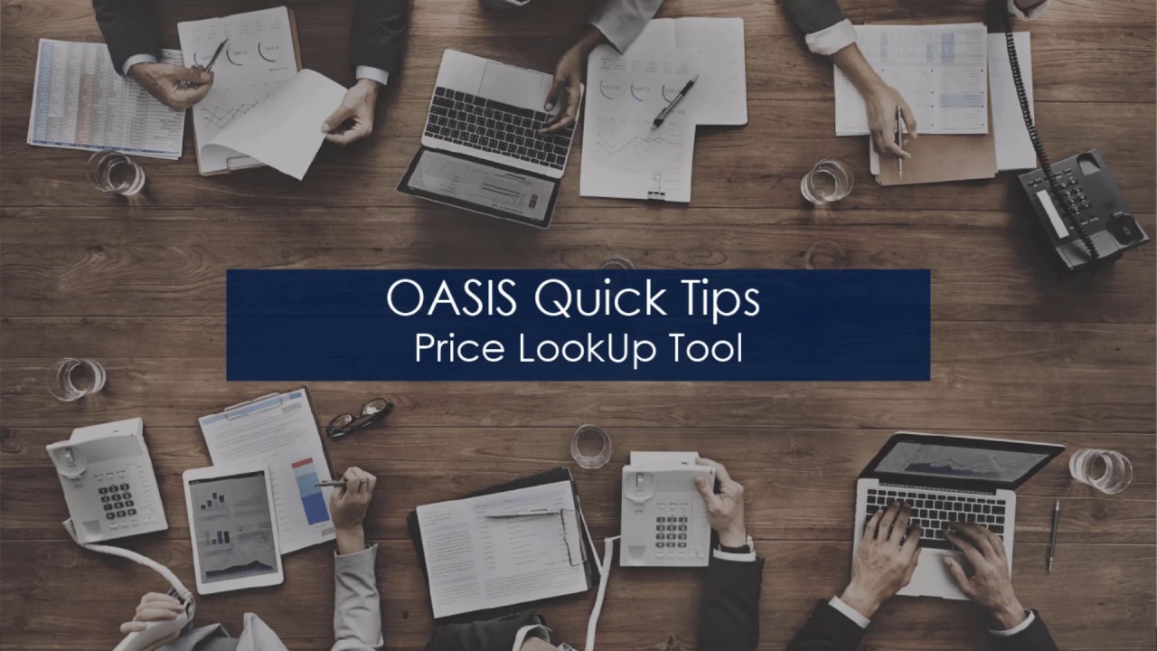 OASIS Quick Tips - Price Lookup