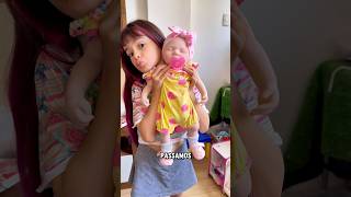 ROTINA DA MANHÃ DA NOVA BEBÊ REBORN DE SILICONE SÓLIDO #shorts