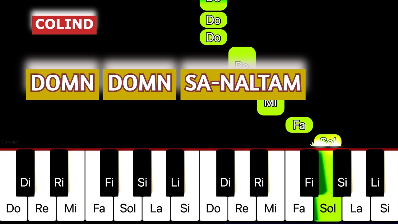 Domn Domn sa naltam - TUTORIAL PIAN + PARTITURA Cristian Chifan