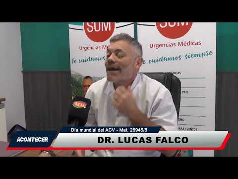 Marcos Juárez: Día mundial del ACV. La palabra del Dr. Lucas Falco
