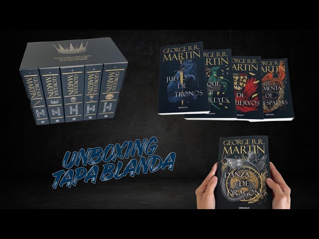 Vídeo relacionado con Estuche Canción de hielo y fuego: Contiene: Juego de tronos | Choque de reyes | Tormenta de espadas | Festín de cuervos | Danza de dragones (Best Seller | Ficción)