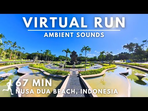 Virtual Running Video for Tredmill in Paradise Bali Island, Nusa Dua Beach #Indonesia #virtualrun