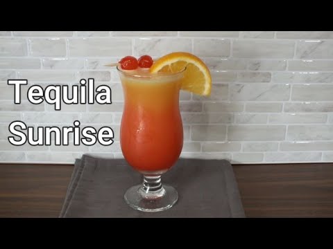 Tequila Sunrise Cocktail | How to make Tequila Sunrise Cocktail | Megshaw’s Kitchen