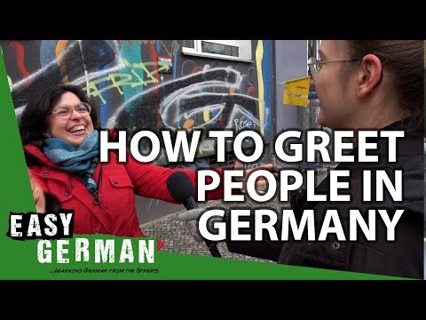 How to greet people in Germany? | Easy German 236