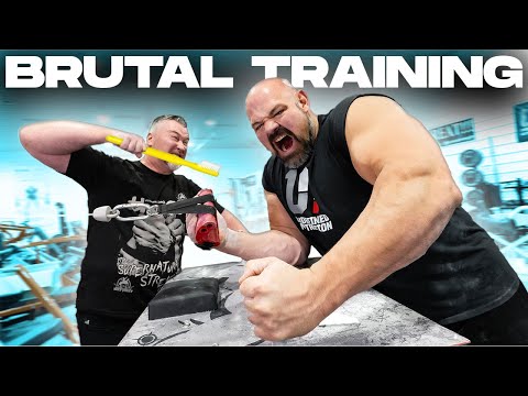 NEIL TEACHES BRIAN SHAW HIS ARM WRESTLING SECRETS | BRUSH YOUR TEETH