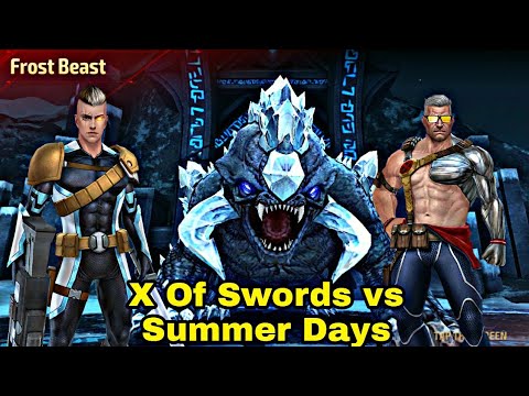 Abx Comparison| Cable X Of Swords Uniform VS Summer Days Uniform - Marvel Future Fight