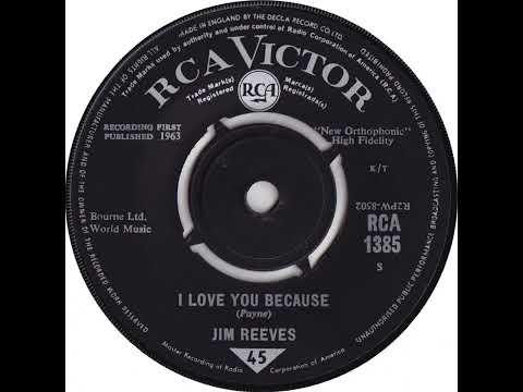 UK New Entry 1964 (41) Jim Reeves - I Love You Because