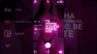 Novinha fazendo vídeo para postar no seu story #lindas #symphony #booktokers #gymrats #morena #funk