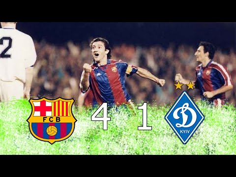 Barcelona 4 vs Dinamo Kiev 1 - Dieciseisavos de Final Liga de Campeones de la UEFA 1993-94 (Vuelta)