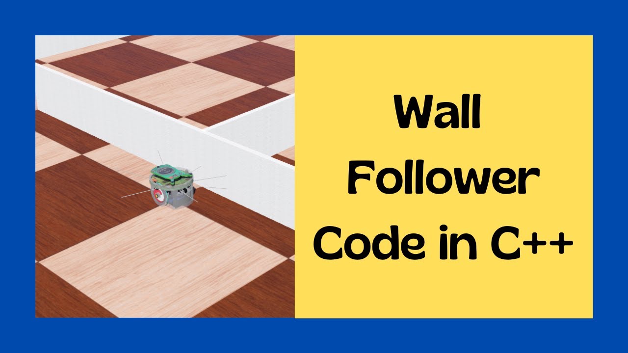 Webots Tutorial Project Wall Follower // Wall following robot code in C++ // Kajal Gada