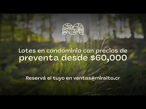 Preventa de lotes en condominio en Barva de Heredia