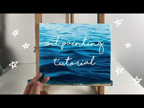 OCEAN OIL PAINTING TUTORIAL - BEGINNER/ INTERMEDIATE