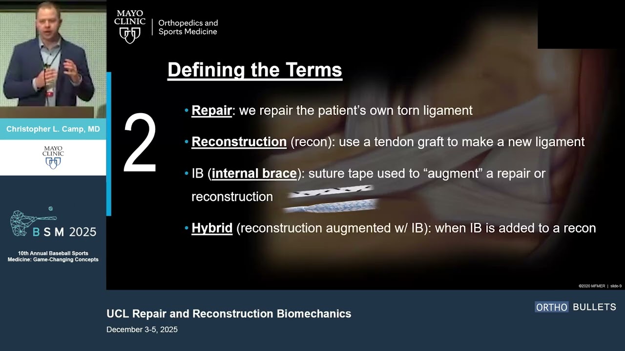 UCL Repair and Reconstruction Biomechanics_Christopher L. Camp MD