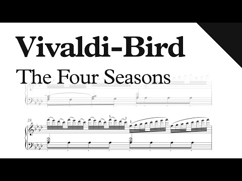 Vivaldi-Bird - The Four Seasons (Sheet Music) (Piano Solo Arrangement)