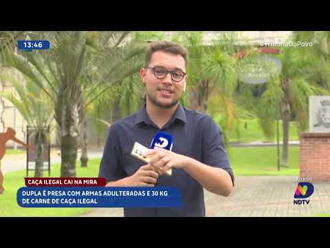 Dupla é presa com armas adulteradas e caça ilegal em Rio Negrinho
