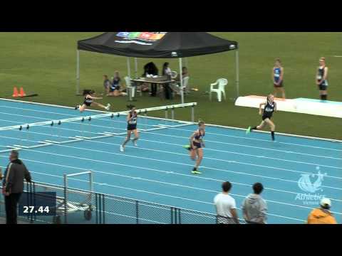 2013 Vic All Schools. Girls U14 200m Hurdles