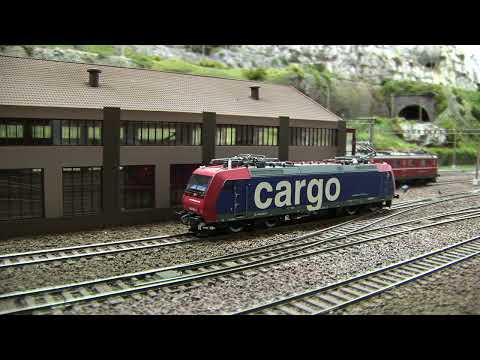 BLS Nordrampe im Modellmassstab 1:87- Erinnerungsfahrt von Spiez bis zum Bietschtalviadukt