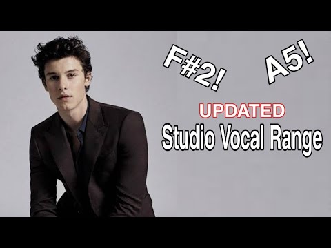 SHAWN MENDES: UPDATED Studio Vocal Range | F#2 - Eb5 - A5!!