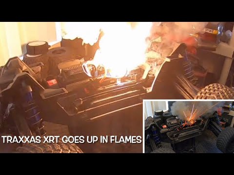 TRAXXAS XRT Goes Up In Flames Max6 ESC Burns Down Why ?