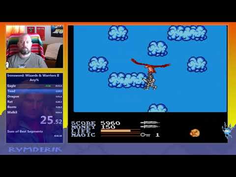 Ironsword: Wizards and warriors 2 08:58 NES Speedrun