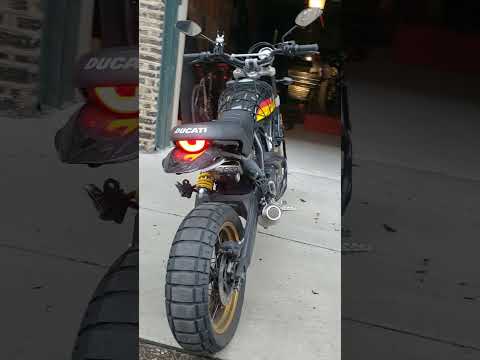 2018 Ducati Desert Sled Leo Vince LV10 elExhaust and NRC Fender Eliminator Kit