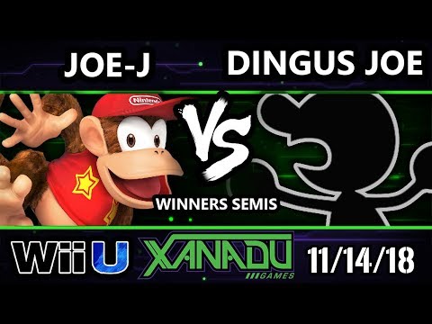 S@X 276 Smash 4 -  Joe-J (Diddy Kong) Vs.  Dingus Joe (Game and Watch) - Wii U Winners Semis