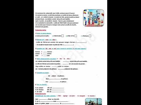 Sujet de devoir pour les classes cm2