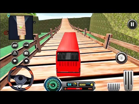 Real Uphill Offroad Bus Driving Simulation 20232 - Android Gameplay FHD