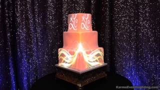 Wedding Cake Projection Mapping by Karma Event Lighting