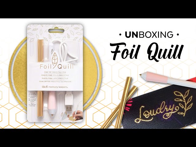 Vídeo relacionado con We R Memory Keepers 12 x 96 Inch Foil, Dorado, Rollo Extra Grande, 30,5 x 244 cm, para Usar Junto con Quill Pen y Crear Brillantes Adornos y Diseños, 30.5 x 244 cm, Algodón Poliéster