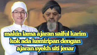 Download lagu Saiful karim bangkitkan ajaran syekh siti jenar_ solat manunggale kaulo ing gusti mp3