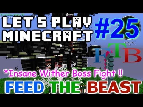 Let's Play Minecraft Hermitcraft FTB Ep. 25 - Insane Wither Boss Fight!